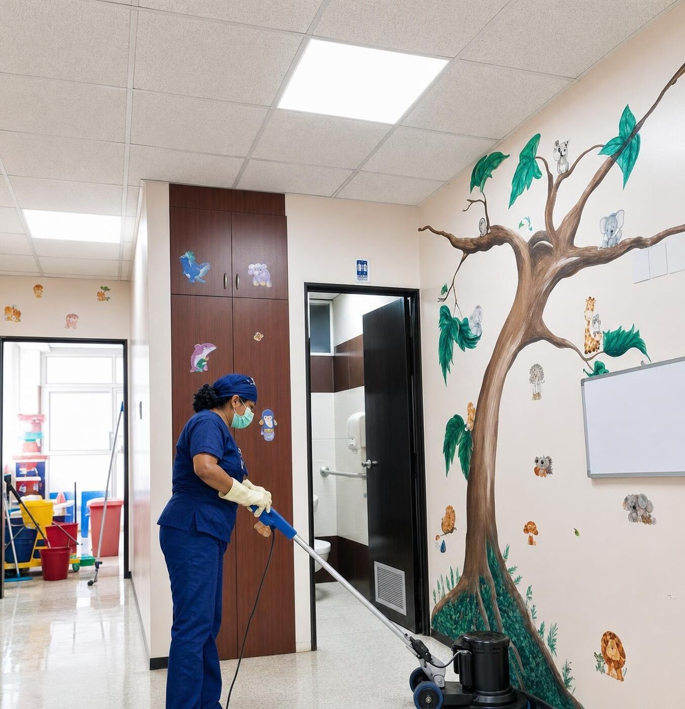 Personal de GENERALCLEAN realizando limpieza (foto 4)