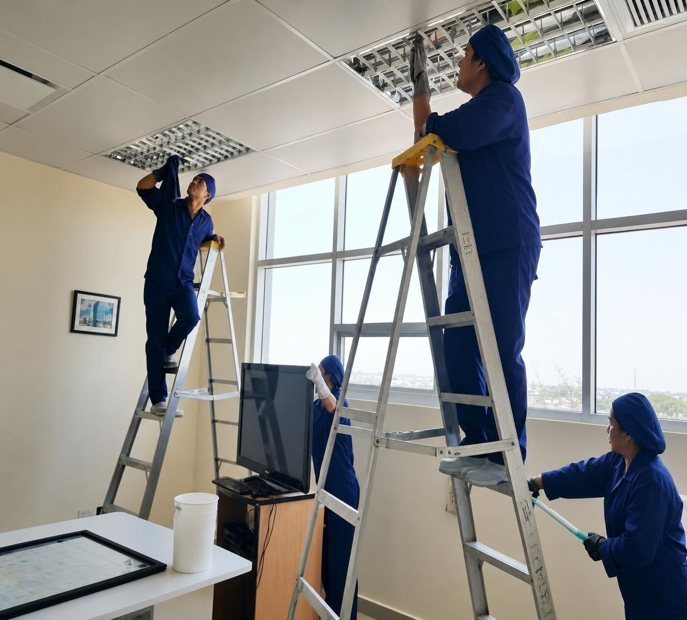 Personal de GENERALCLEAN realizando limpieza (foto 5)