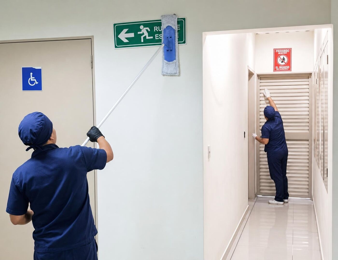 Personal de GENERALCLEAN realizando limpieza (foto 15)